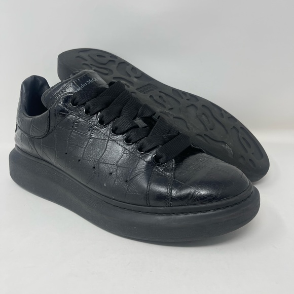 Alexander Mcqueen Oversized Sneaker Croc Black Size 43 EU / 10 US Men Shoes